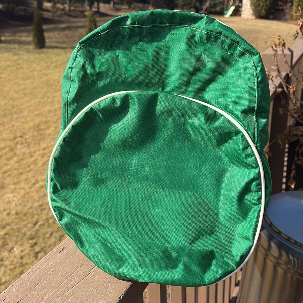 United Colors of Benetton Green Nylon Duffle Bag 1980s Iconic Collectible - Picture 7 of 12